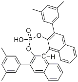 Molecular Structure of 1170736-59-0 (S-3,3'-Bis(3,5-bis(methyl)phenyl)-1,1'-binaphthyl-2,2'-diyl hydrogenphosphate)